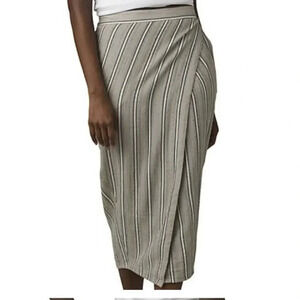Prana Women's Polyforest Skirt in Stellar Stripe Size Medium